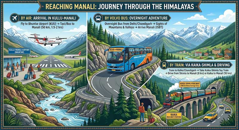 How to Reach Manali