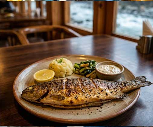 Famous Trout fish in Manali